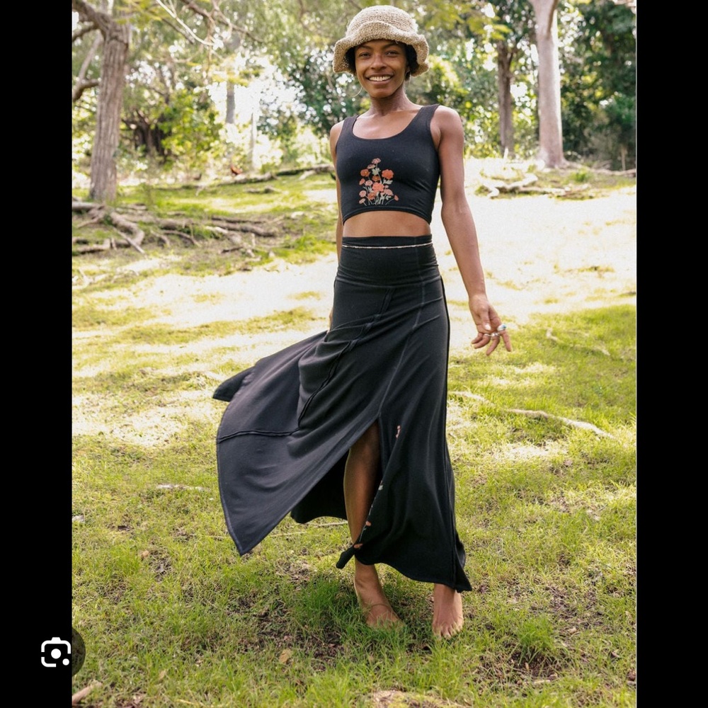 Purusha People Blooming Maxi Skirt